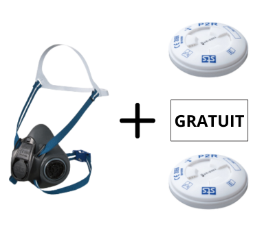 Demi-masque Shigematsu RS01 + filtres P2R